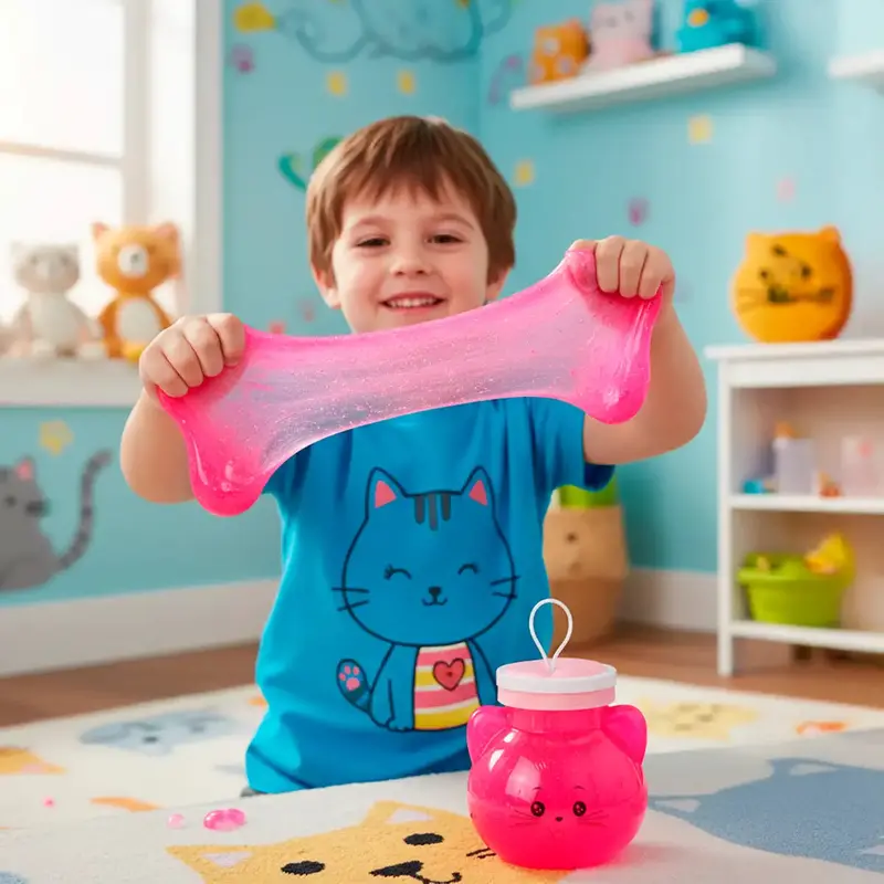 Slime, Gatito, Color Rosa, 320 Gr 1