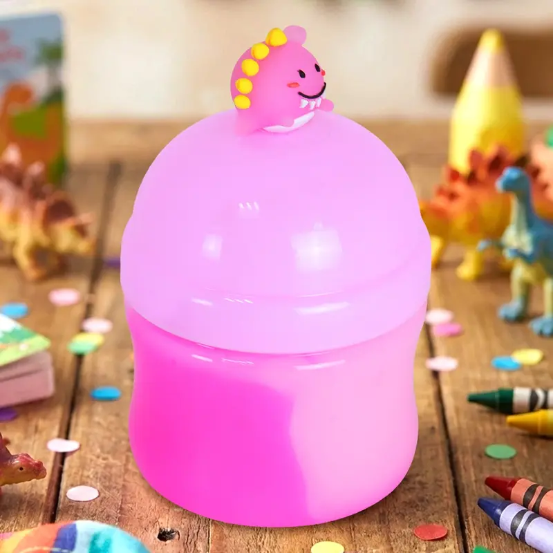 Slime, Mini Dino, Color Rosa, 190 Gr 2