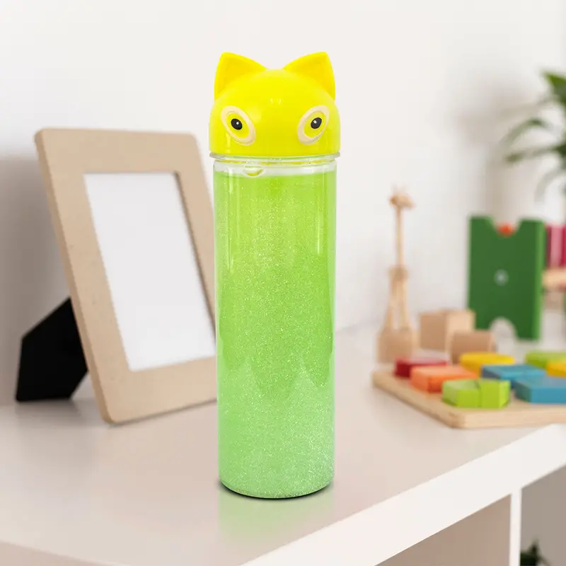 Slime Multicolor Tubo De Gatito Color Amarillo 320 Gr. 1