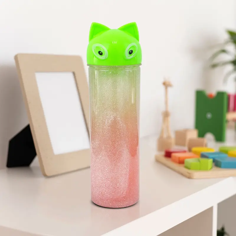 Slime Multicolor Tubo De Gatito Color Verde 320 Gr. 1