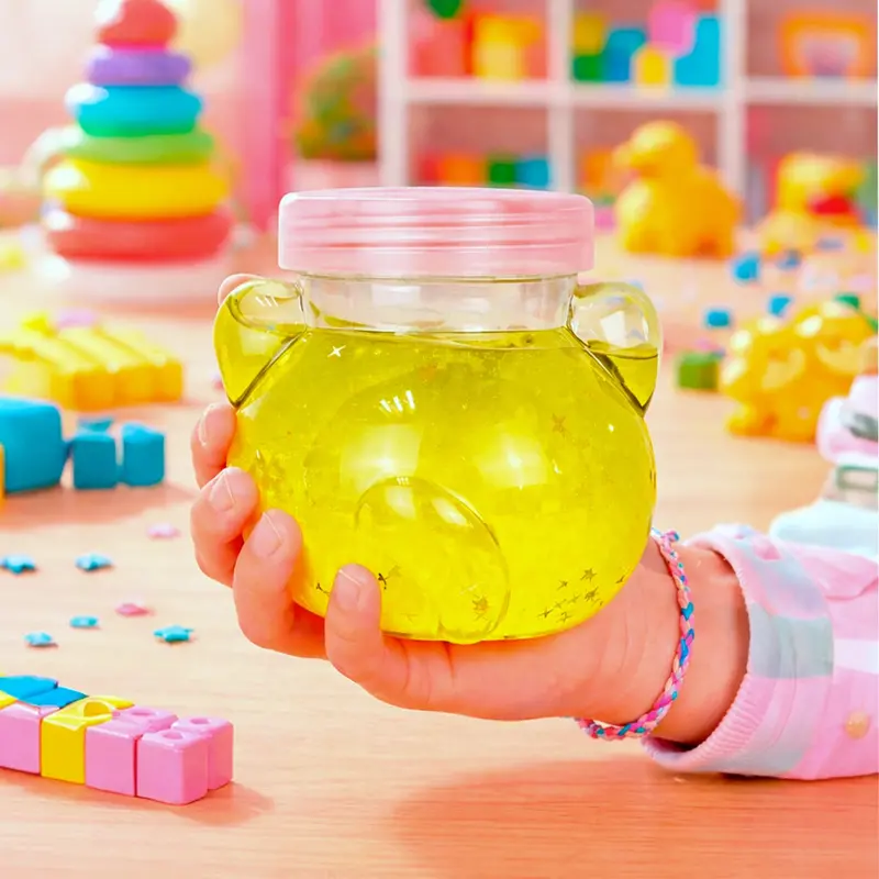 Slime, Oso, Confetti, Color Amarillo, 250 Gr 1