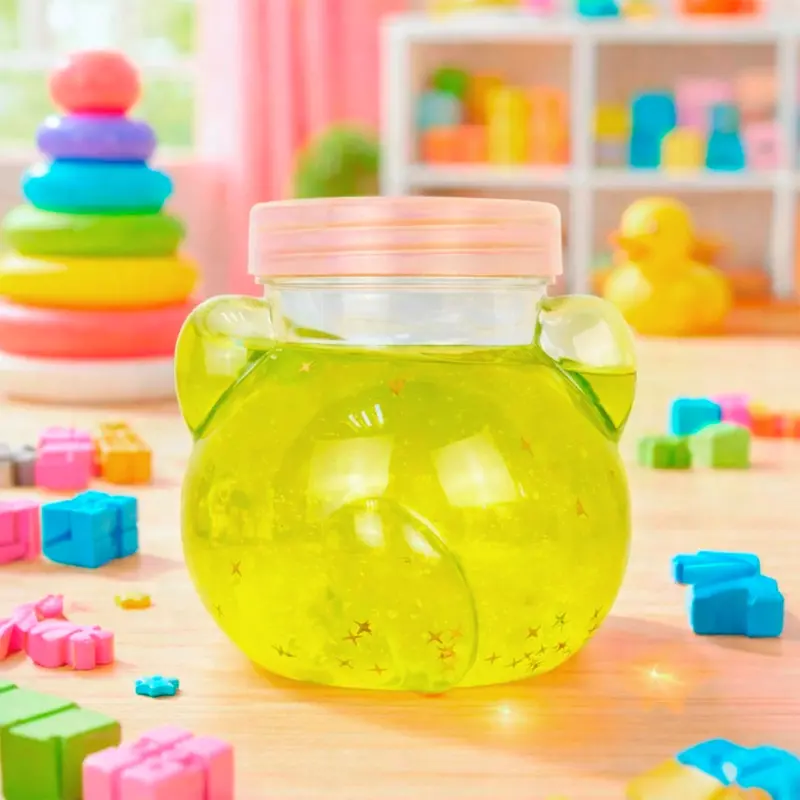 Slime, Oso, Confetti, Color Amarillo, 250 Gr 2
