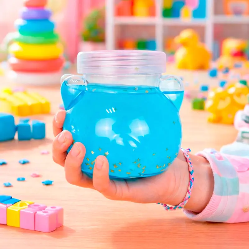 Slime, Oso, Confetti, Color Azul, 250 Gr 1
