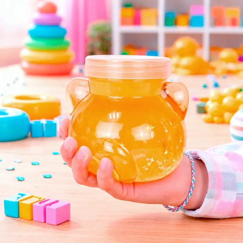Slime, Oso, Confetti, Color Naranja, 250 Gr 2