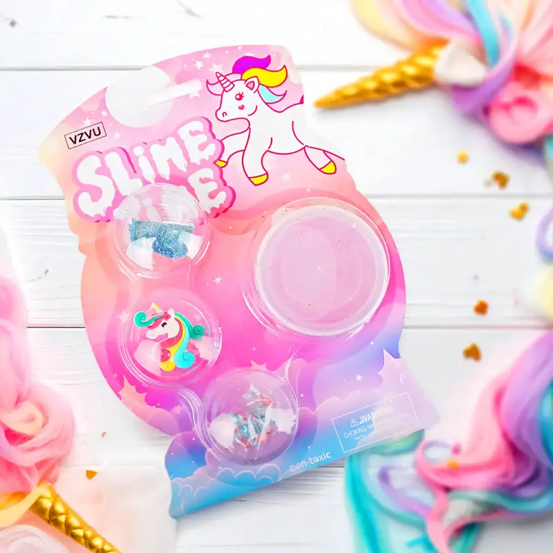 Slime, Unicornio, 4 Pzas 1