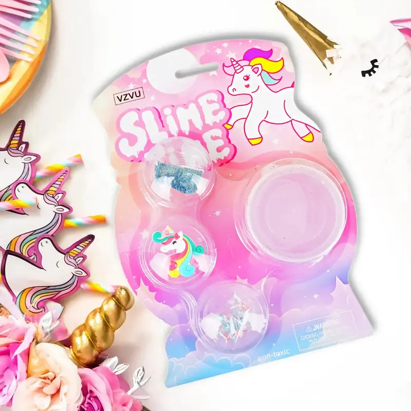 Slime, Unicornio, 4 Pzas 2