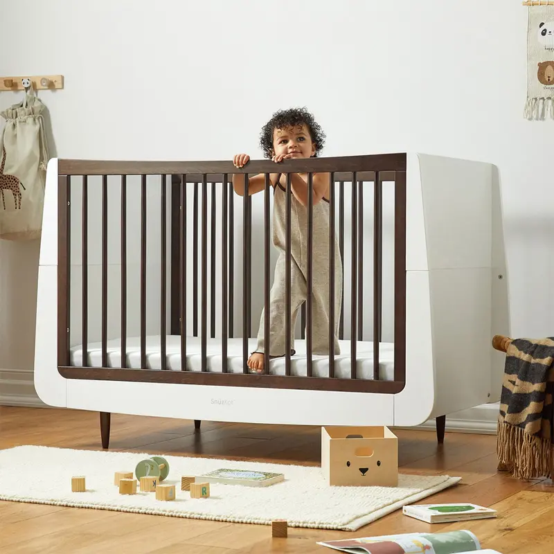 Snüzkot Skandi 3 Piece Nursery Furniture Set In Ebony 2