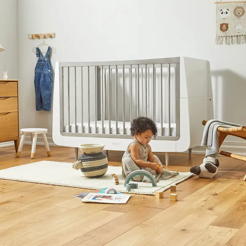 Snüzkot Skandi 3 Piece Nursery Furniture Set In Silver Birch 2