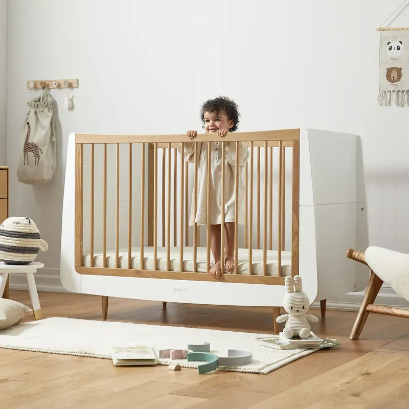 Snüzkot Skandi Cot Bed In Oak 1