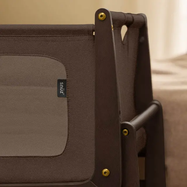 Snuzpod 5 Bedside Crib In Chocolate 3