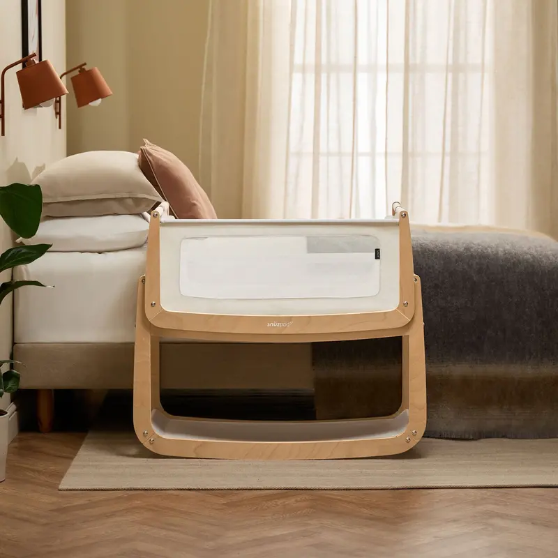Snuzpod 5 Bedside Crib In Natural 1