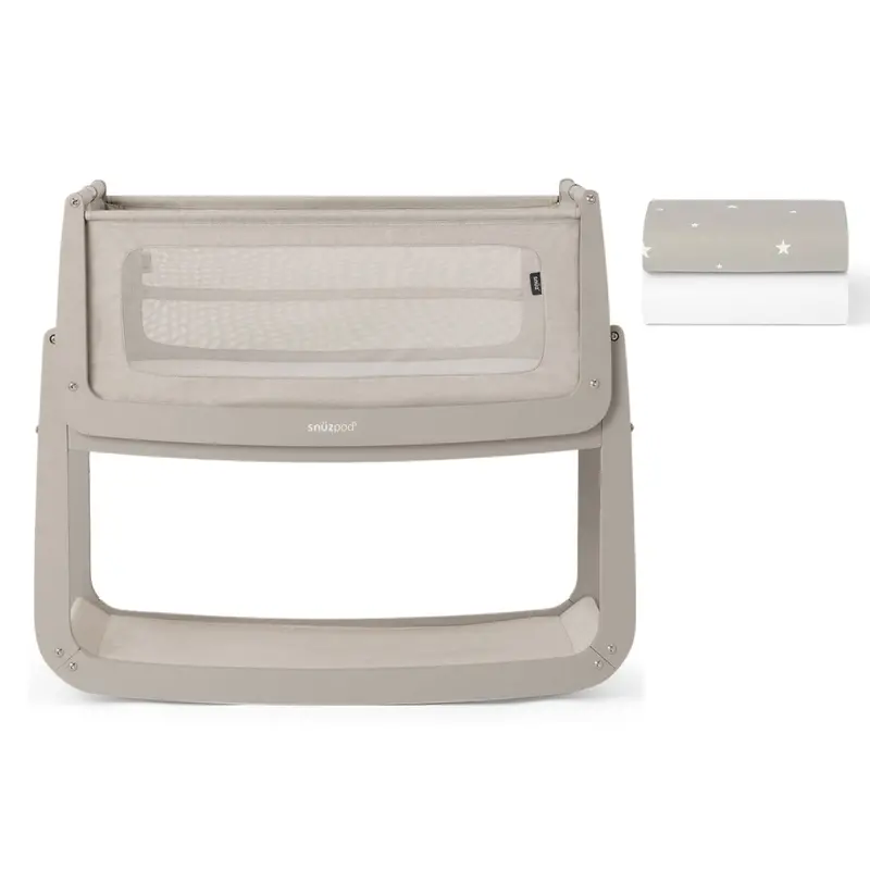 Snuzpod 5 Bedside Crib In Pebble 3
