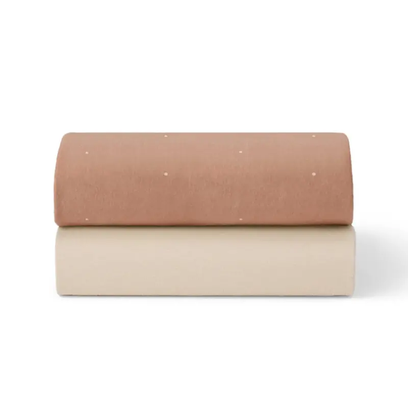 Snüzpod Fitted Crib Sheets 2Pk In Blush Dot 1