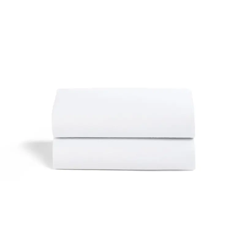Snüzpod Fitted Crib Sheets 2Pk In White 1