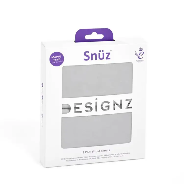 Snuzpod Moses Baskit Sheets In Grey 1