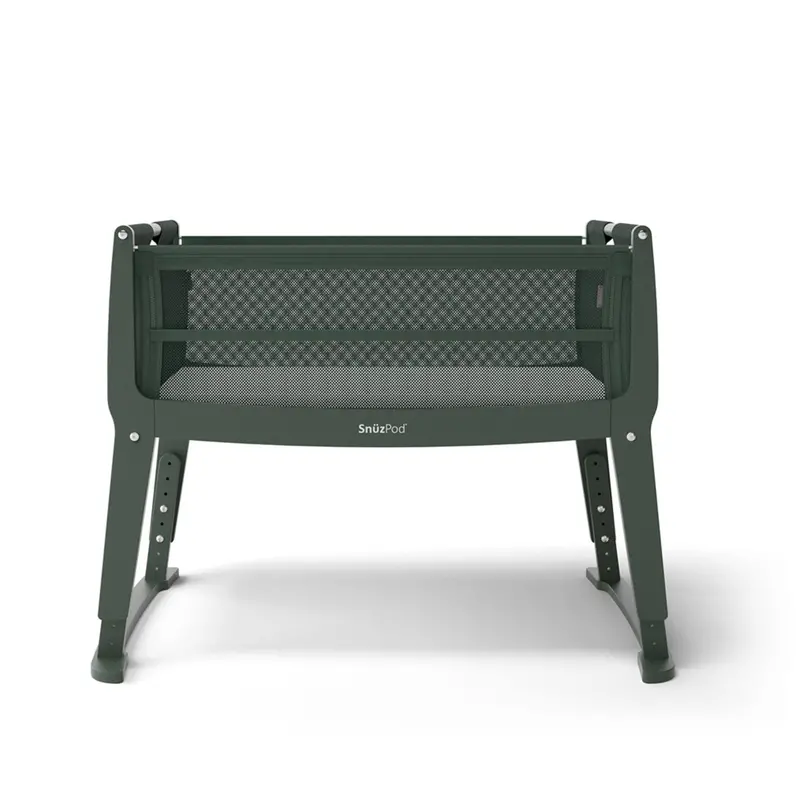 Snuzpod Studio Bedside Crib In Berlin Green 1