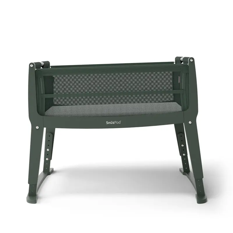 Snuzpod Studio Bedside Crib In Berlin Green 2