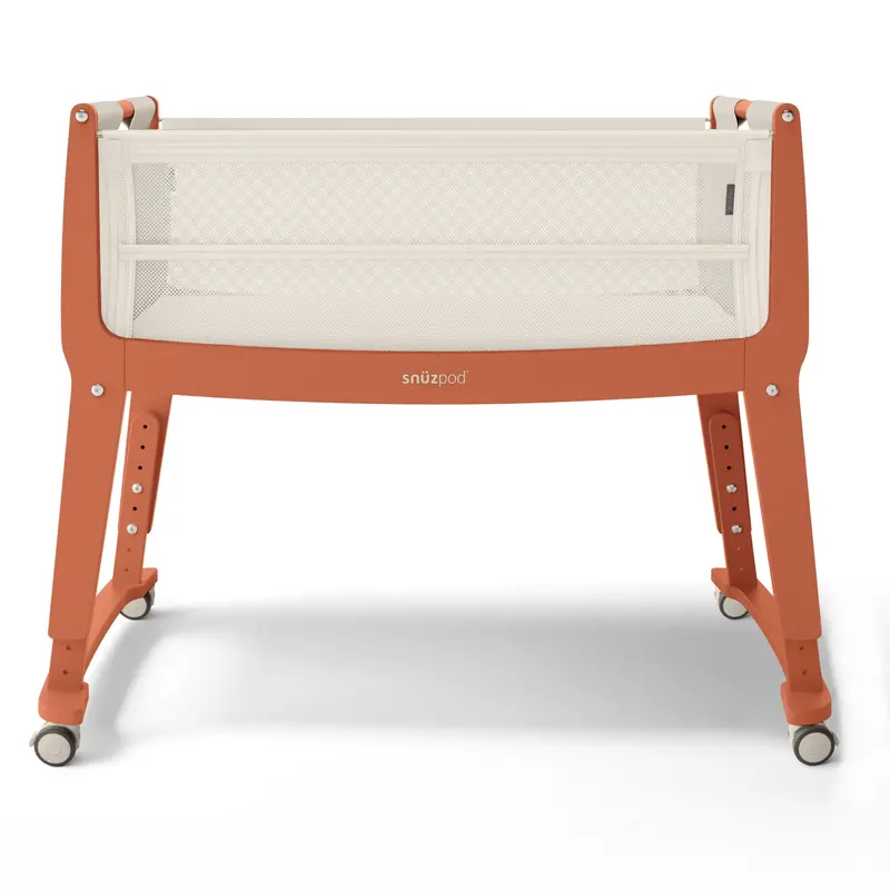 Snuzpod Studio Bedside Crib In Florence Ember 1
