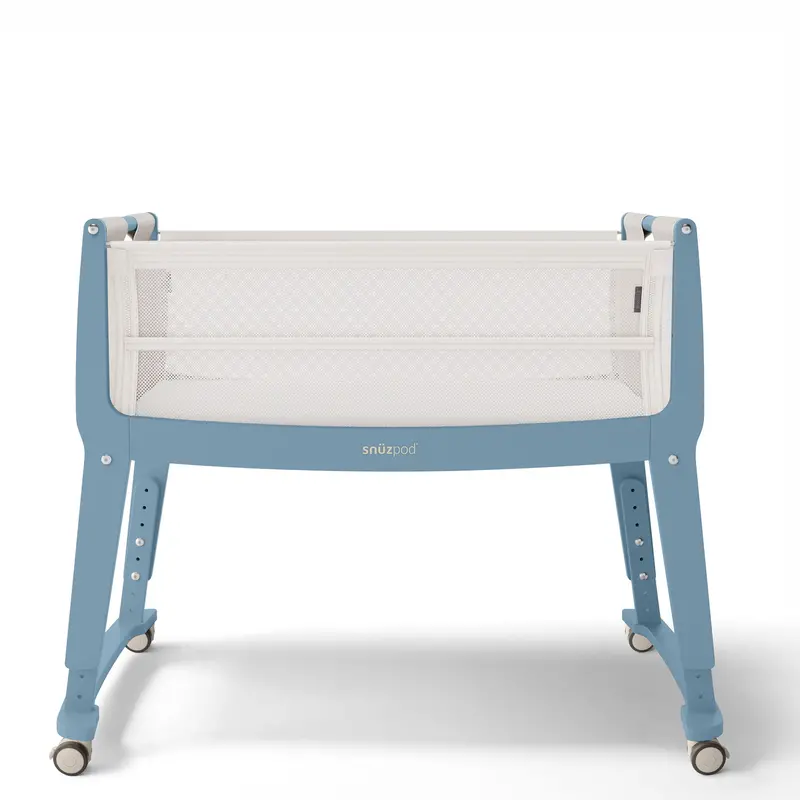 Snuzpod Studio Bedside Crib In Santorini Sky 1