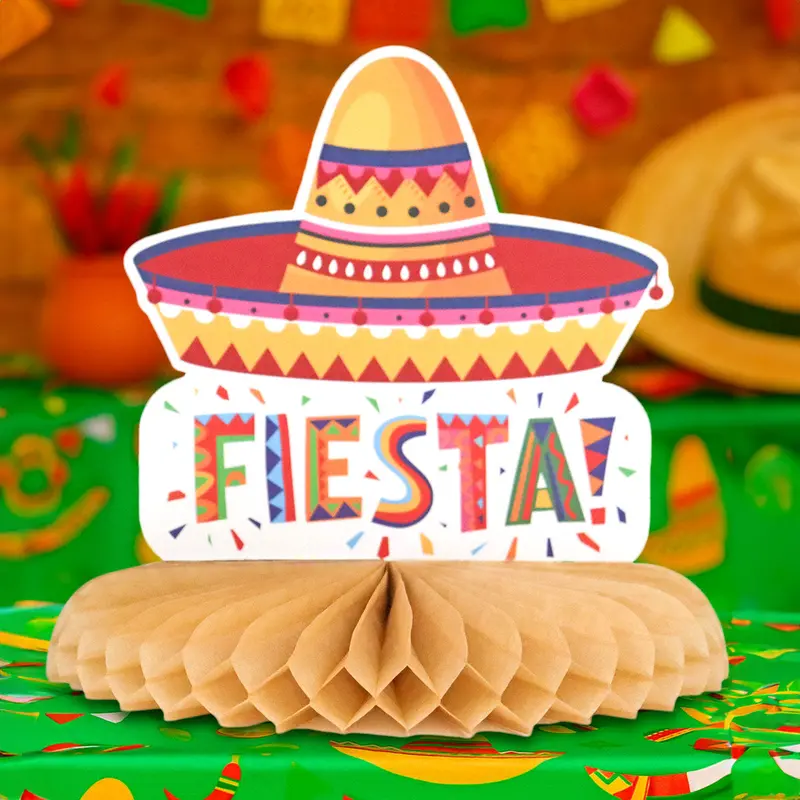 Sombrero, Centro De Mesa Con Diseño De Fiestas Patrias 1
