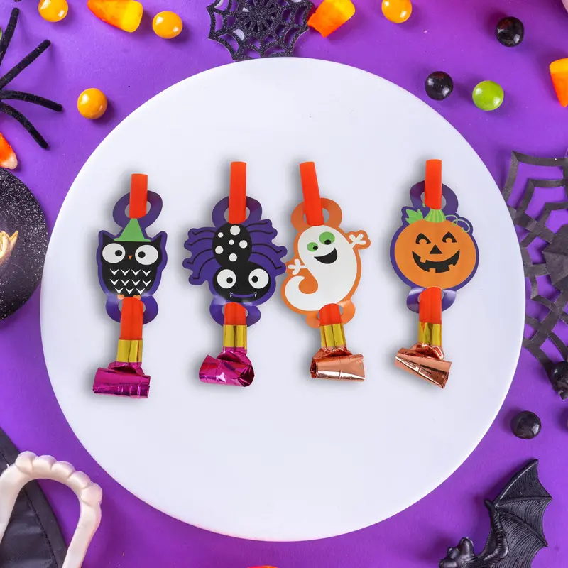 Sopladores Con Diseño De Halloween, 4 Pzas 2