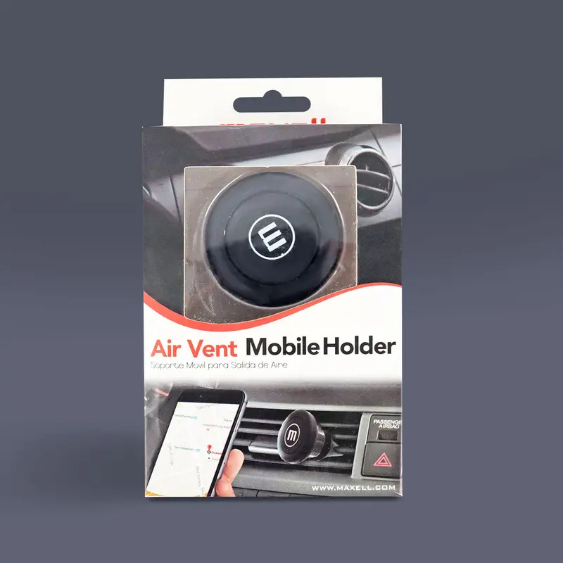 Soporte Magnético De Celular Para Auto Maxell Negro 1