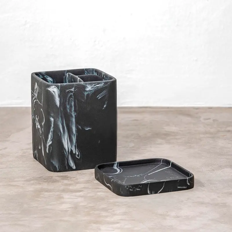 Soporte Para Cepillo De Dientes, Color Negro 2