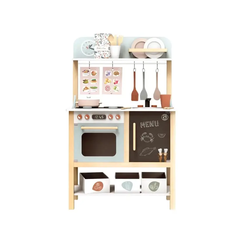 Speedy Monkey Wooden Kitchen With Accessories 20 Pcs 1