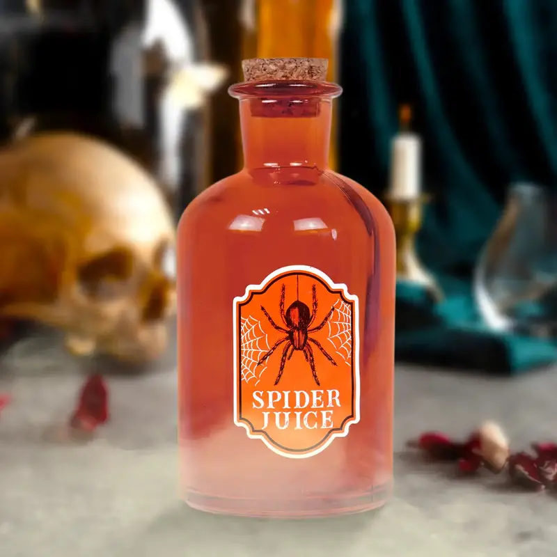 Spider Juice, Botella De Vidrio, Halloween 1