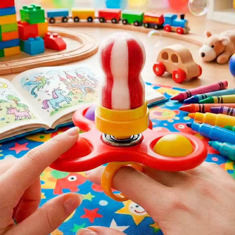 Spinner Con Dulce, Color Rojo 1