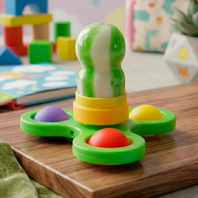 Spinner Con Dulce, Color Verde 2