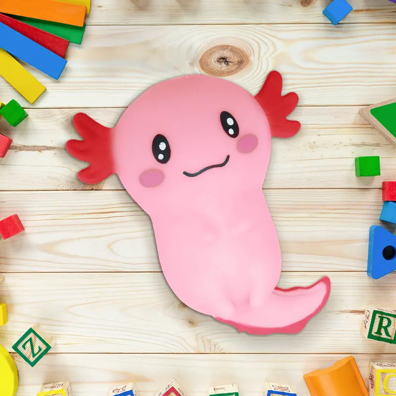 Squishy Ajolote, Color Rosa 1