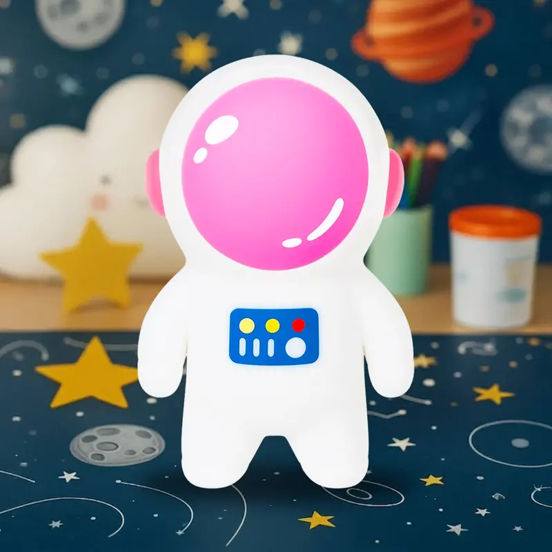 Squishy Antiestrés, Astronauta, Color Rosa 2
