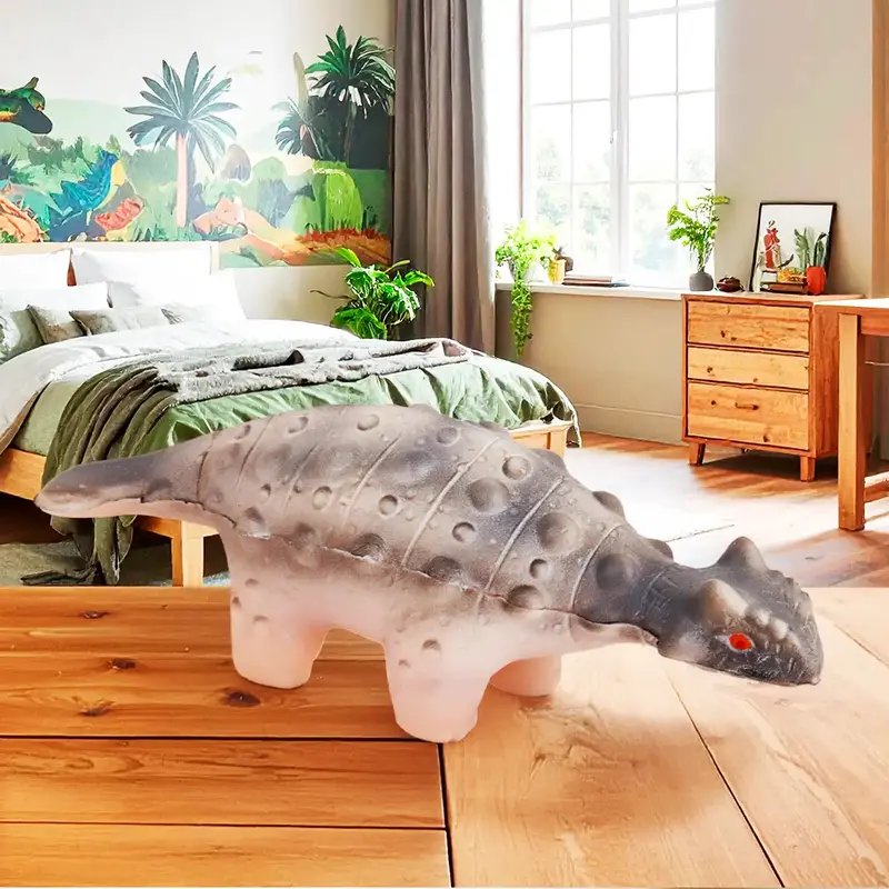 Squishy Antiestrés, Dinosaurio, Color Gris 1
