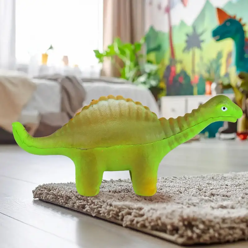 Squishy Antiestrés, Dinosaurio, Color Verde 2
