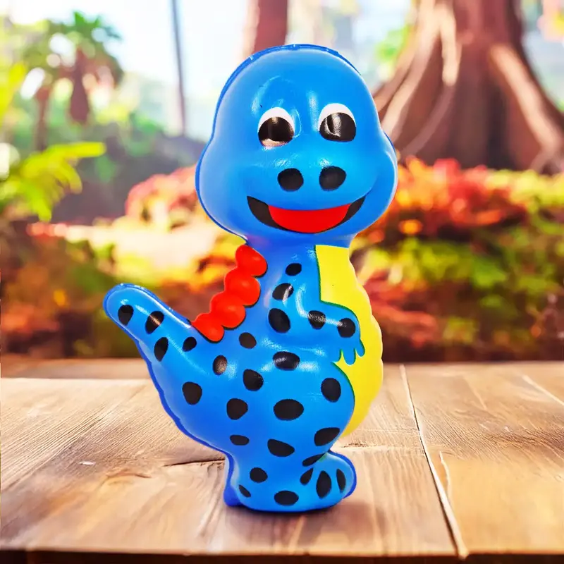 Squishy Antiestrés, Dinosauro Lunares, Color Azul 1