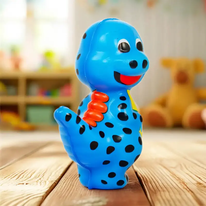 Squishy Antiestrés, Dinosauro Lunares, Color Azul 2