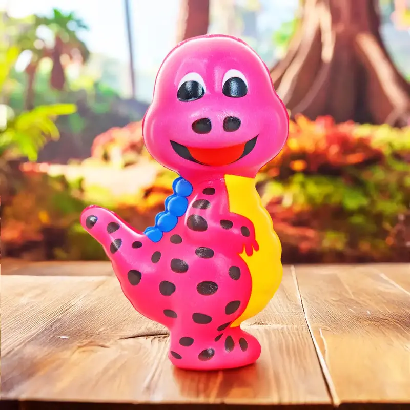 Squishy Antiestrés, Dinosauro Lunares, Color Rosa 1
