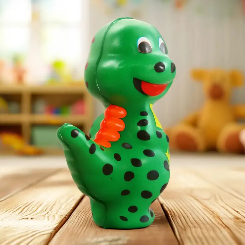 Squishy Antiestrés, Dinosauro Lunares, Color Verde 2