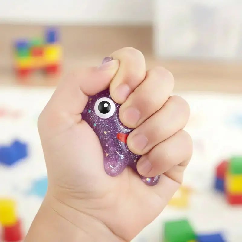 Squishy Antiestrés, Estrella, Color Morado 1