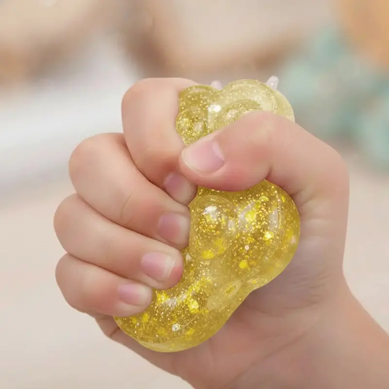 Squishy Antiestrés, Huella, Color Amarillo 1