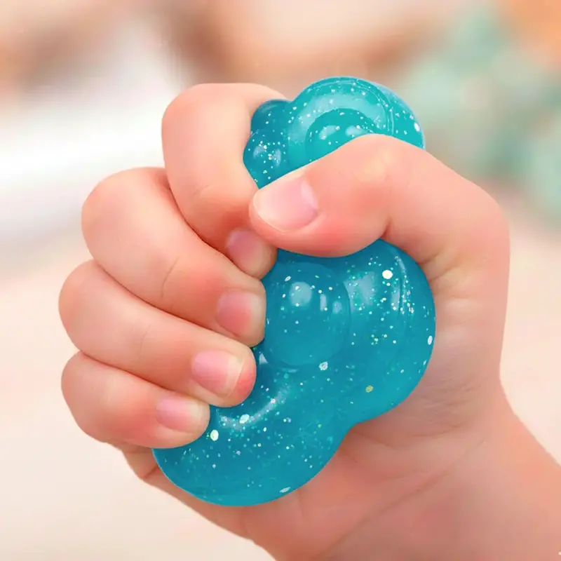 Squishy Antiestrés, Huella, Color Azul 1