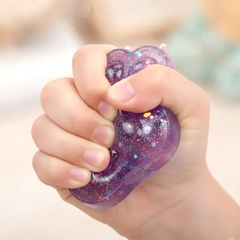 Squishy Antiestrés, Huella, Color Morado 1