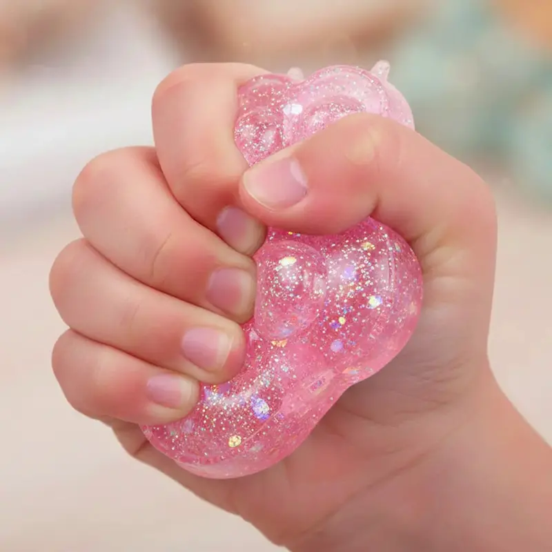 Squishy Antiestrés, Huella, Color Rosa 1