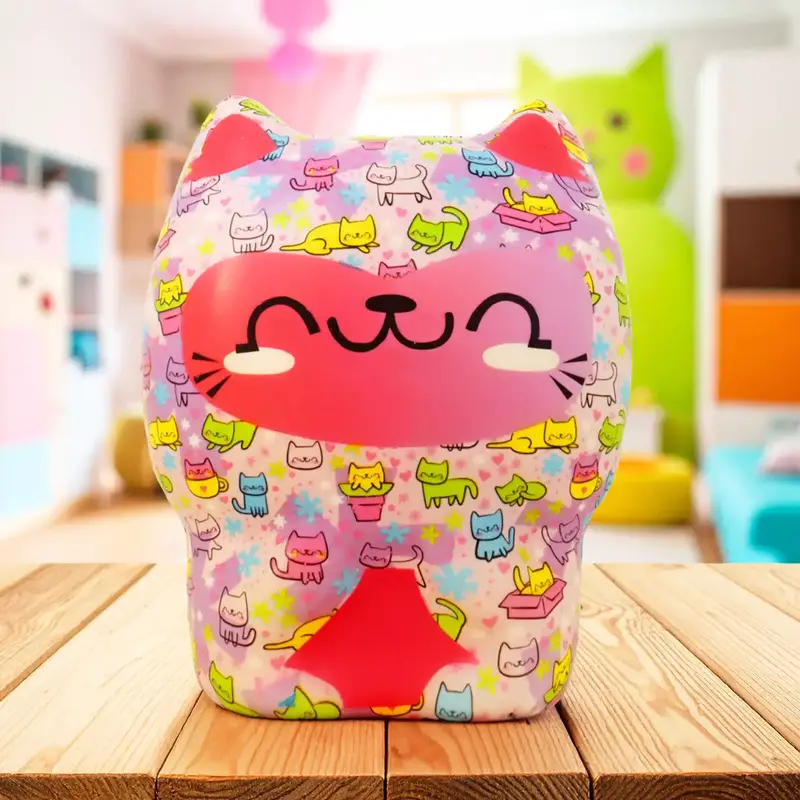 Squishy Antiestrés, Monstruo Con Diseño Gatitos 1