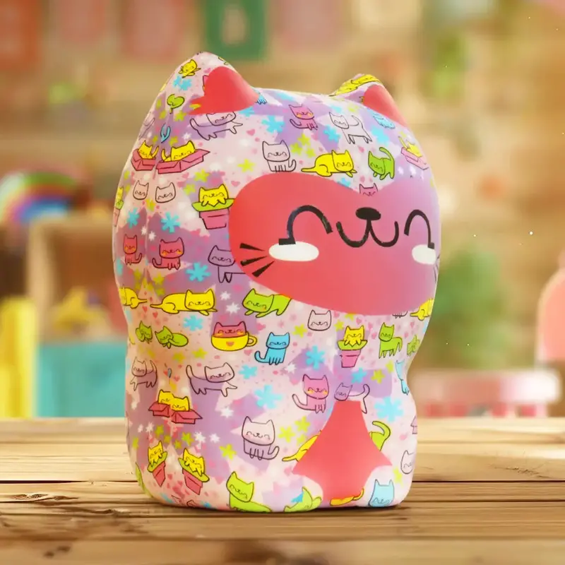 Squishy Antiestrés, Monstruo Con Diseño Gatitos 2
