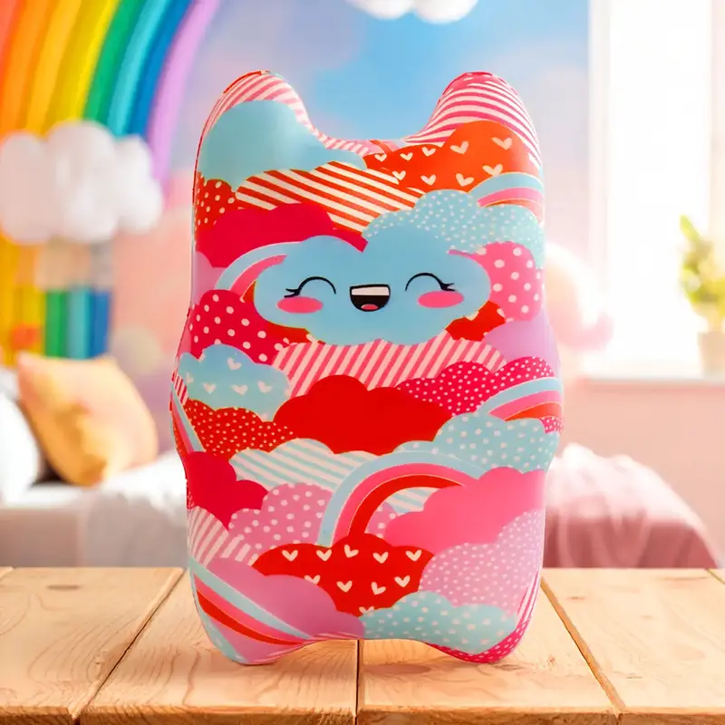 Squishy Antiestrés, Monstruo, Nubes De Colores 1