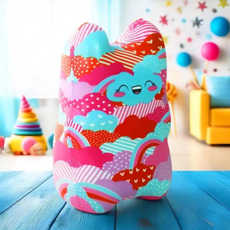Squishy Antiestrés, Monstruo, Nubes De Colores 2