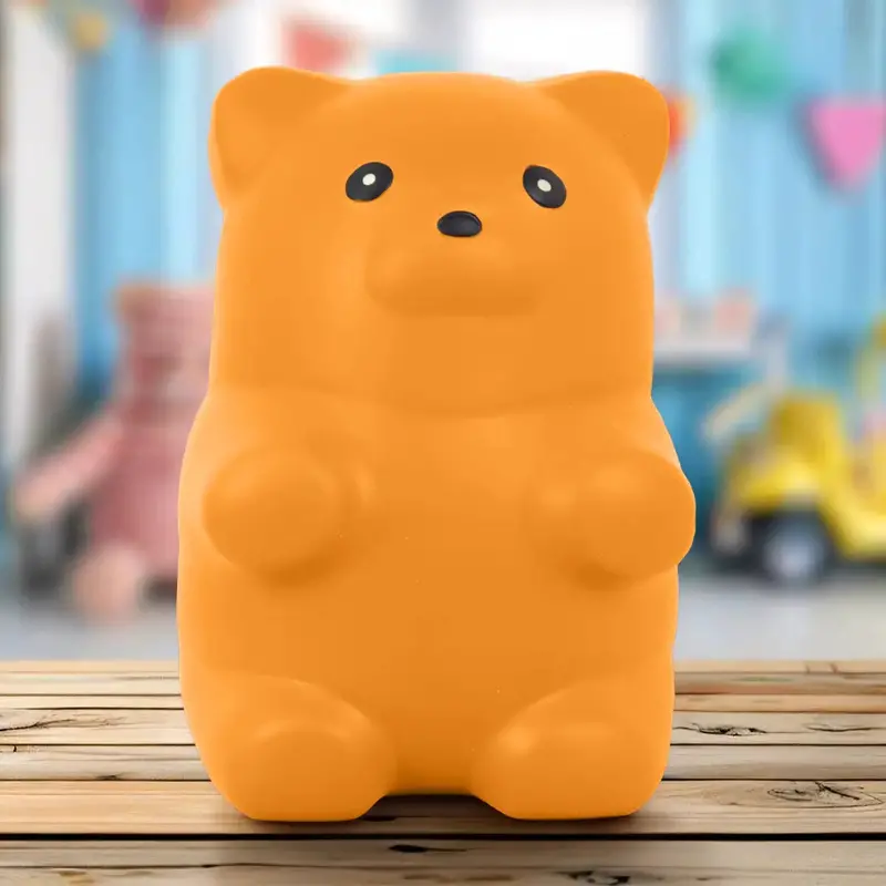 Squishy Antiestrés, Oso Jumbo, Color Naranja 1