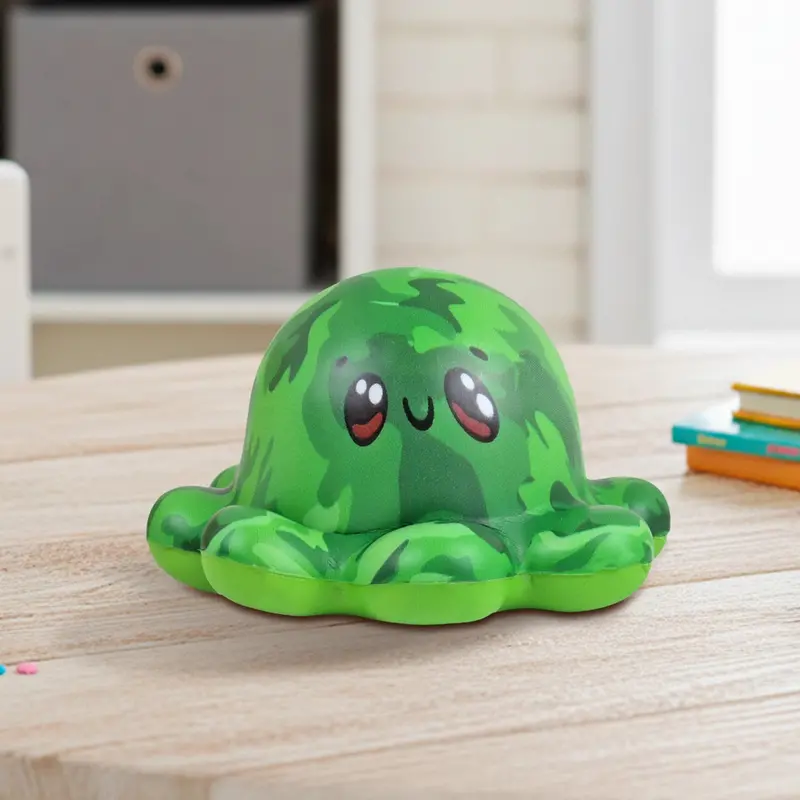 Squishy Antiestrés, Pulpo, Color Verde 2